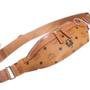 MCM Fursten Belt Waist Bag in Visetos - Small